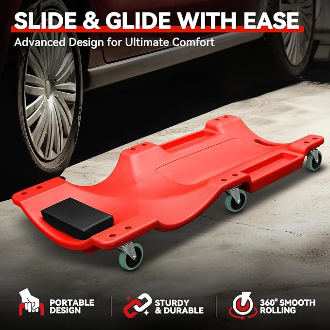 Auto Dynasty 40 Inches Mechanic Creeper, Automotive Garage Repair Low Profile - Image 3