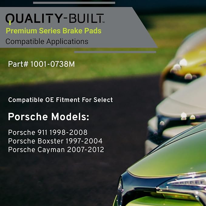Premium Semi-Metallic Rear Brake Pads Compatible - Image 3