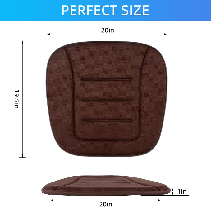 KAYI Car Seat Cushion, Memory Foam Car Seat Cushion, Anti Slip Rubber Bottom - Image 2