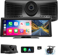 Wireless Carplay Screen for Car 2K Dash Cam, 8.1" HD Portable Car Stereo by Unknown