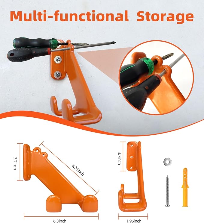 Chainsaw Hanger, 1 Pack Chainsaw Wall Mount, Heavy Duty Chainsaw Holder - Image 4
