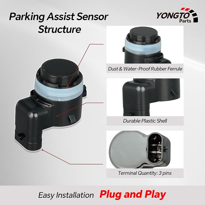 6MK25TZZAA 4Pcs Reverse Backup Parking Assist Sensor Compatible - Image 4