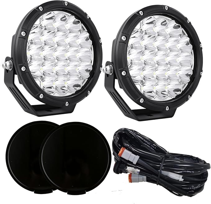 BIGLION.X Round LED Offroad Lights 7 Inch Super Bright Offroad Driving Spot by BIGLIONX