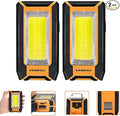 2-Pack LED Rechargeable Magnetic Work Light 40W 1500 Lumens, Hanging Hook by innofox