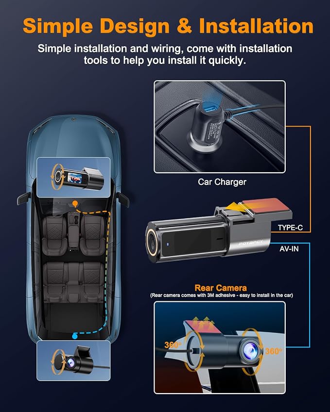 Dash Cam Front and Rear 4K, Built-in 5GHz WiFi - Image 6