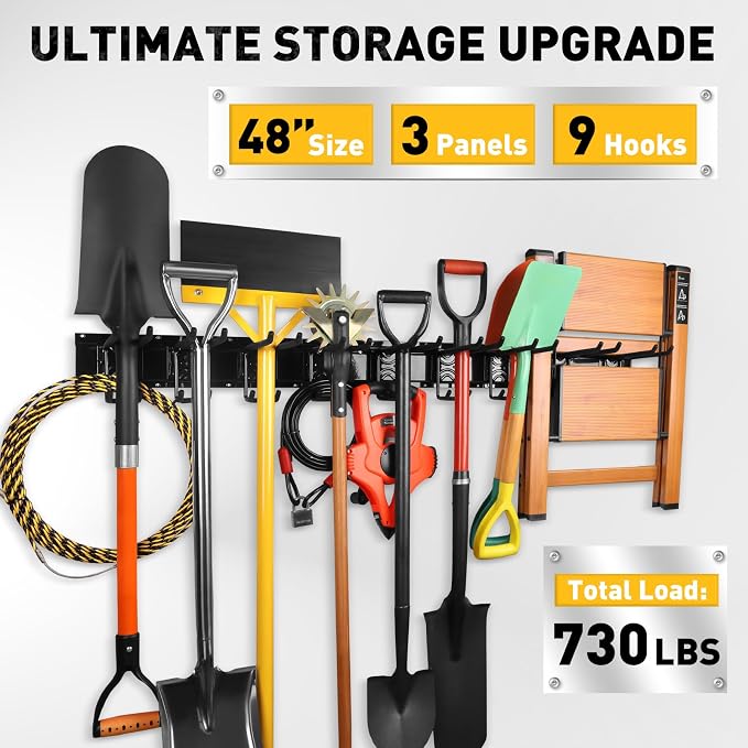 ELEAD 48 Inches Garage Storage, Garage Organization, Garden Tool Organizer Wall - Image 6