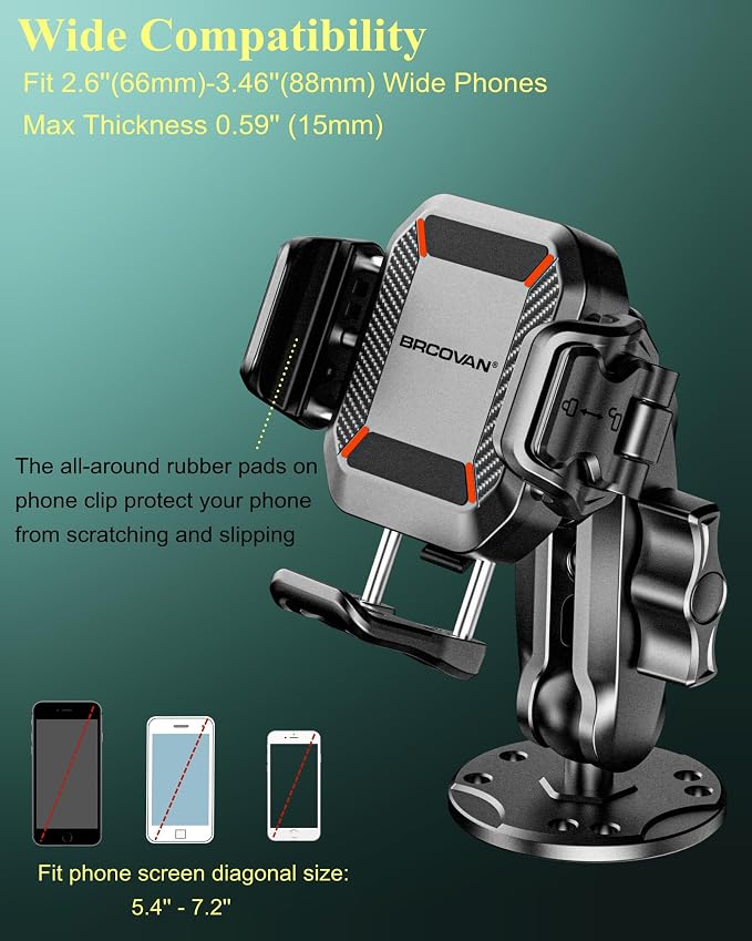 BRCOVAN Anti-Theft Phone Mount Holder - Image 7