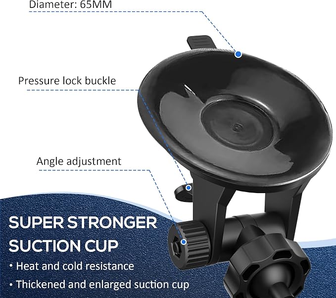 Super Radar Detector Mount, Super Car Windshield, Dashboard Suction Cup Bracket - Image 3