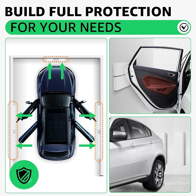 Garage Wall Protector, 4 Pack Garage Car Door Protector Bumper Guard - Image 3