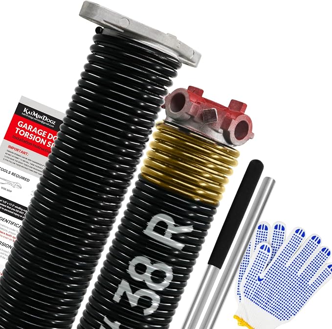 Pair of 1.75" Garage Door Torsion Springs Set by KaiMinDogzGarageDoorSpring