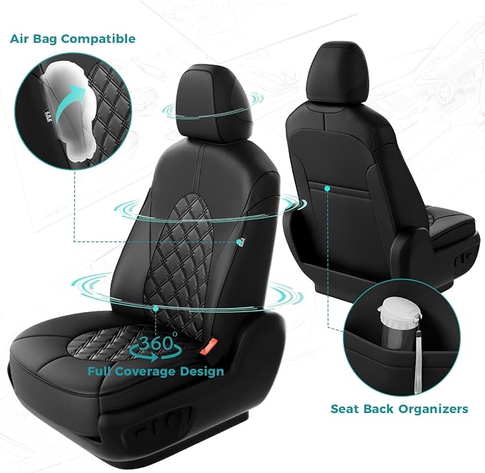 for Toyota Camry Seat Covers Hybrid XLE XSE 2018 2019 2020 2021 2022 2023 2024 - Image 3