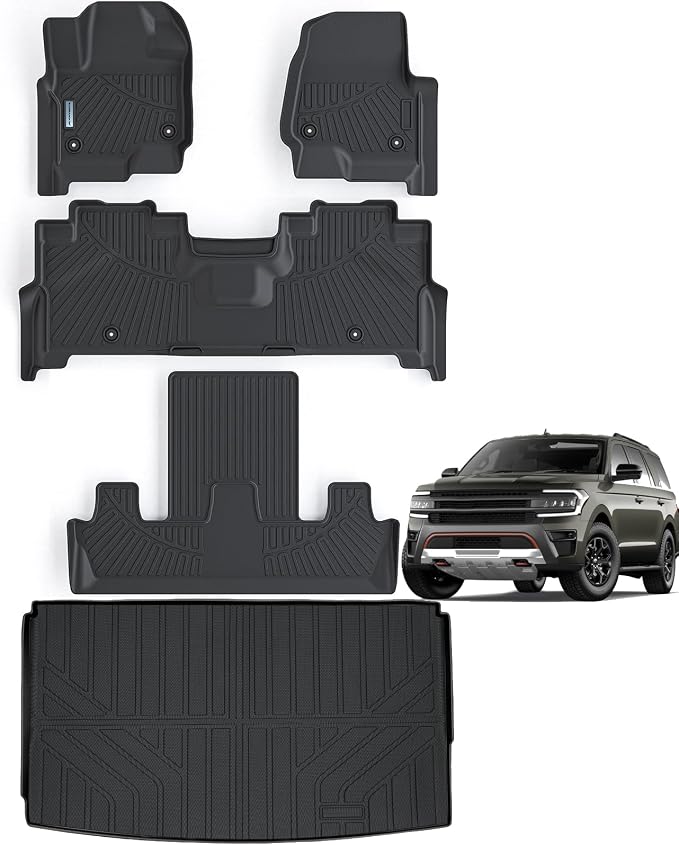 Floor Mats for Ford Expedition MAX 2018-2024 by SANBAN-AXE
