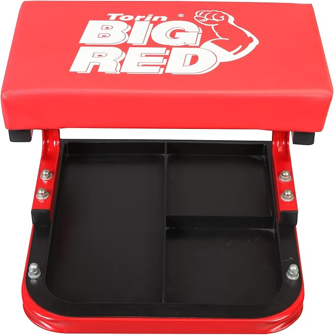 Torin Big RED TR6300-3 250lbs Red Rolling Automotive Creeper Garage/Shop Seat: - Image 4