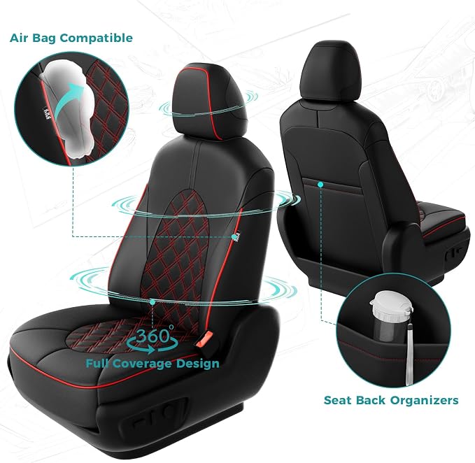 for Toyota Camry Seat Covers Hybrid LE SE 2018 2019 2020 2021 2022 2023 2024 - Image 3
