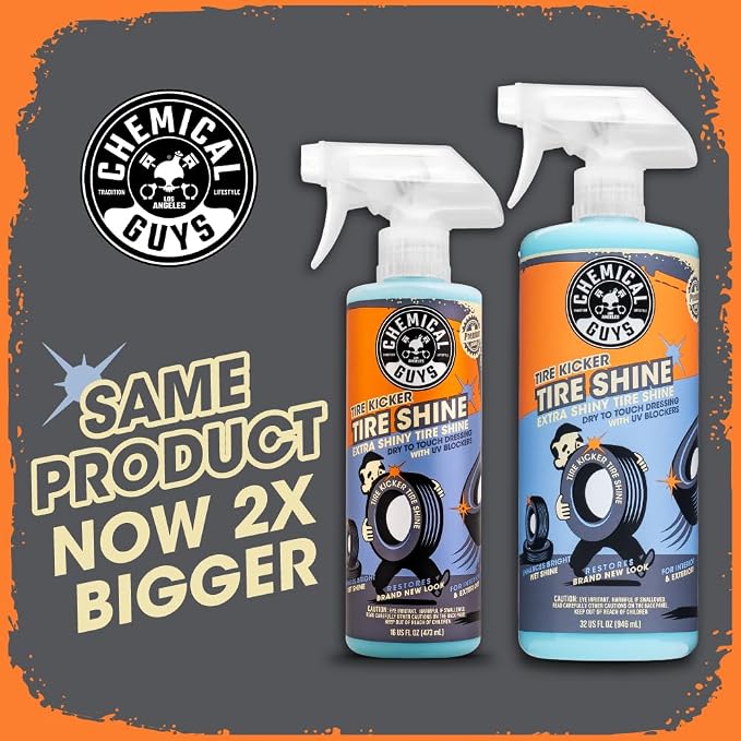 Chemical Guys Tire Kicker Sprayable Extra Glossy Tire Shine Safe - Image 2