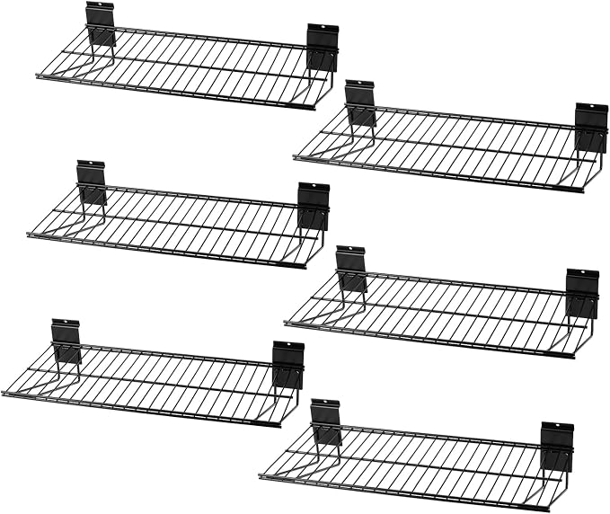 Slatwall Shelves, Slat Wall Accessories, Slat Wall Wire Shelf, Heavy Duty by PYBTOOL