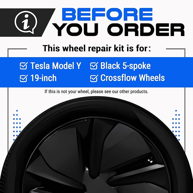Premium Tesla Wheel Curb Rash Repair Kit - Image 2