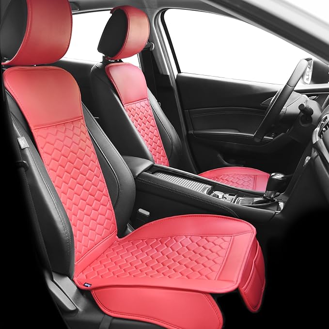 Elantrip 2PCs Front Car Seat Covers Leather Car Seat Protector Universal fit by Elantrip