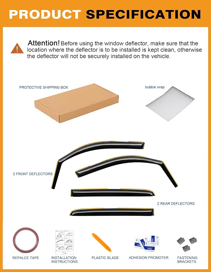 in-Channel Window Rain Guards Fit - Image 8