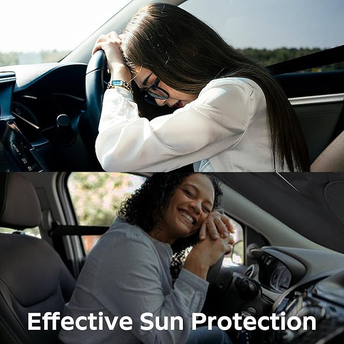 INSAUTO for GLC Windshield Sunshade Foldable Sun Shade Custom-fit for Mercedes - Image 5