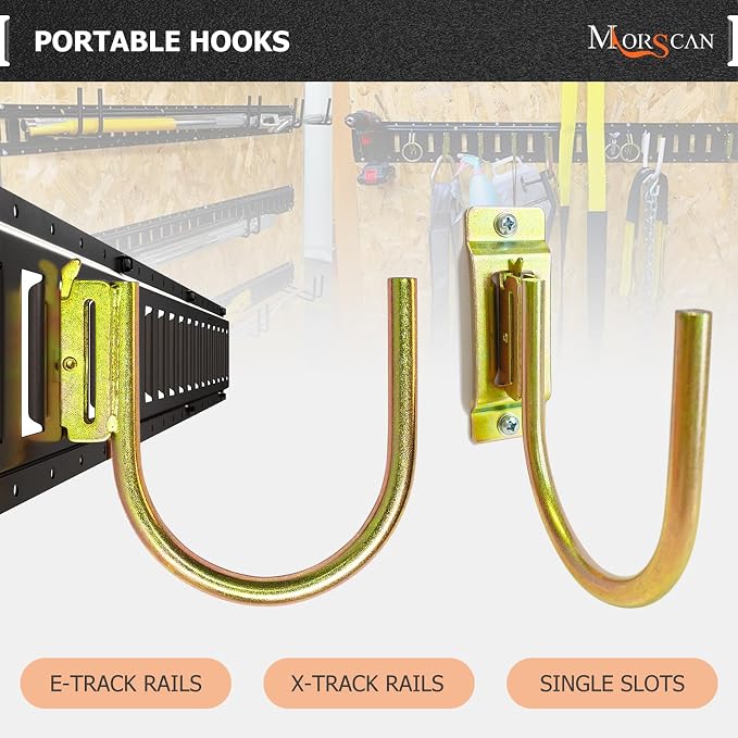 4 Pack 4" E Track J Hooks Heavy Duty Galvanized Steel E-Track Tie Down - Image 4
