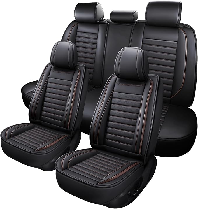 Car Seat Covers Full Set, 5 Seats Front Seat Cover and Back Seat Covers by MINGBRONCARSEATCOVER