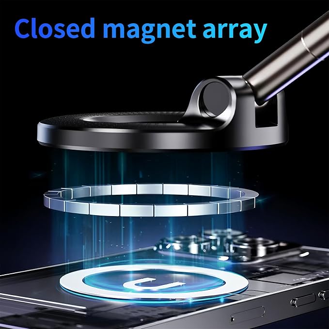 Vacuum Magnetic Car Phone Holder, 360°Adjustable Magnetic Phone Holder - Image 2
