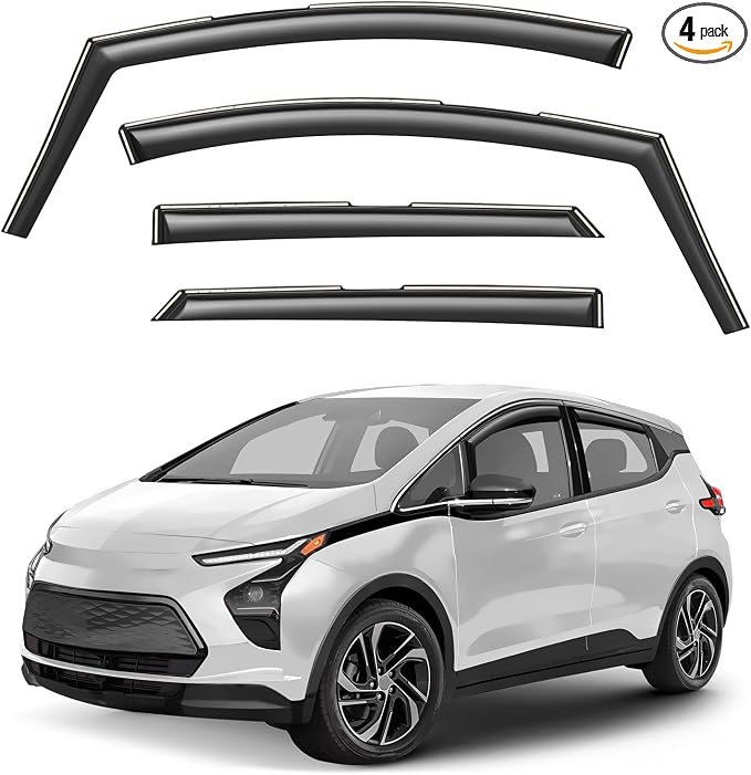Window Deflectors Smoke Tinted in-Channel Side Window Vent Visor Deflectors by Unknown