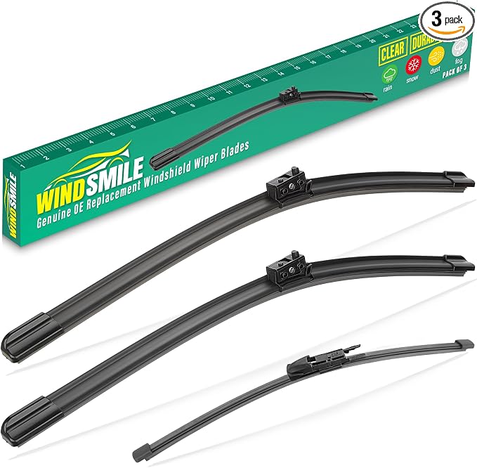 24" 19" 12" Windshield Wiper Blades Replacement by WINDSMILE