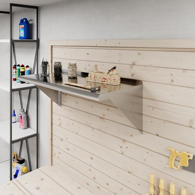 AmGood 36" Long X 16" Deep Stainless Steel Wall Shelf | NSF Certified | - Image 6