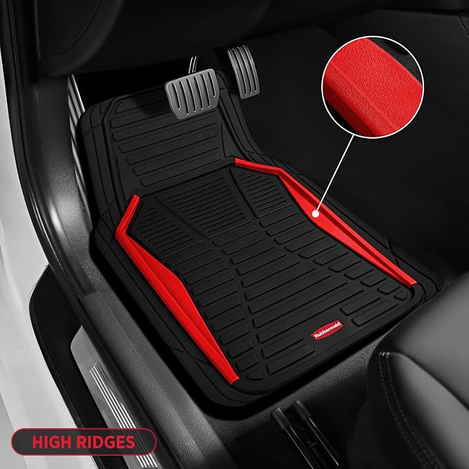 Rubbermaid Car Mat Full Set All-Weather Heavy-Duty 4 Pieces– Trim-to-Fit - Image 5