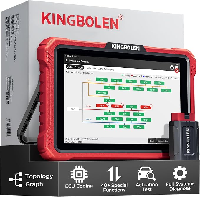 KINGBOLEN K10 Pro Bidirectional Test Diagnostic Scan Tool Bluetooth OBD2 by KINGBOLEN