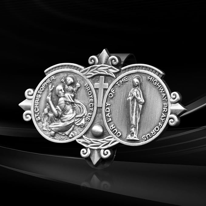 St. Christopher Visor Clip, Saint Christopher Medal - Image 7