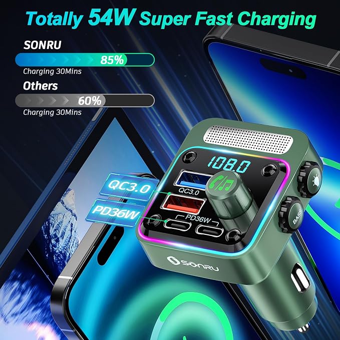 Bluetooth 5.3 FM Transmitter Car Adapter - Image 3