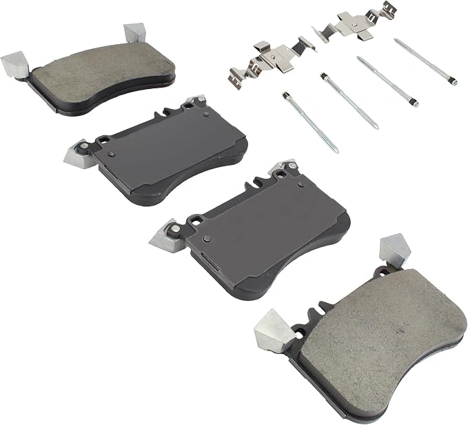 Premium Semi-Metallic Front Brake Pads Compatible - Image 2