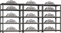 3 Packs 35.5" W x 16" D x 71" H Adjustable Garage Storage Shelves by BuxWellBang