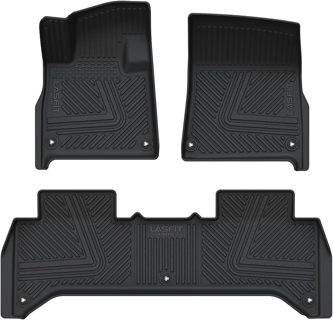 LASFIT Floor Mats for Rivian R1T 2025, All Weather Floor Liner TPE Custom Fit - Image 8