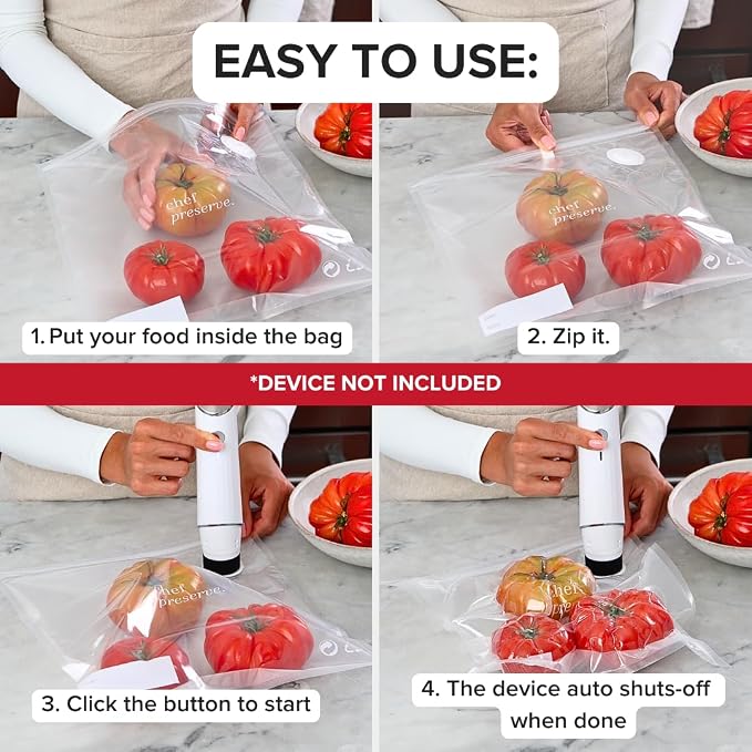 Chef Preserve Reusable Vacuum Sealer Bags - Image 5