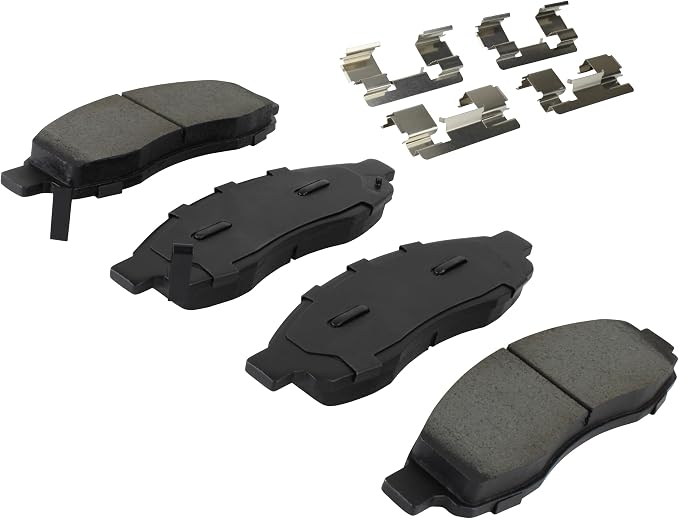 Premium Semi-Metallic Front Brake Pads Compatible - Image 2