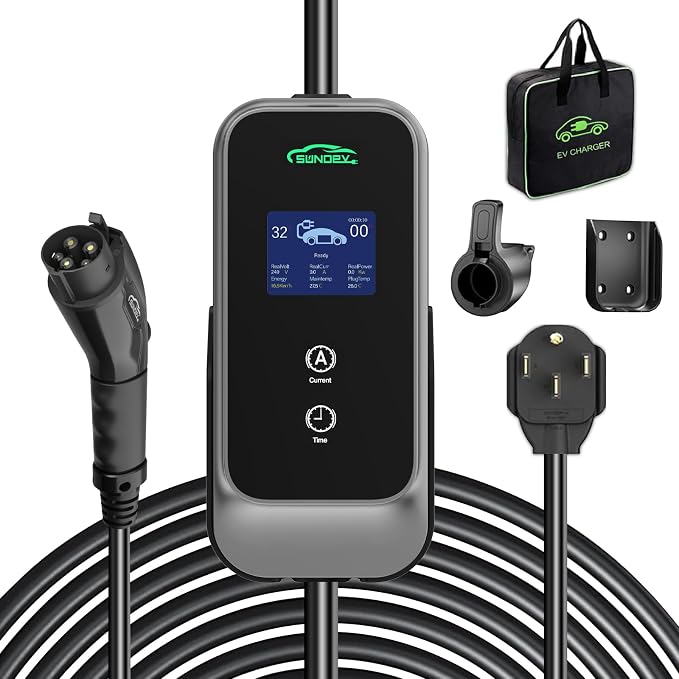 Level 2 EV Charger, 32A 240V Electric Car Charger by SUNOEV