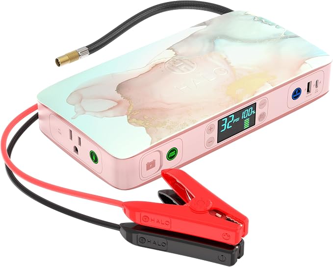 HALO Bolt Ultimate 2 Portable Car Battery Jump Starter | 130 PSI Air Compressor by Halo