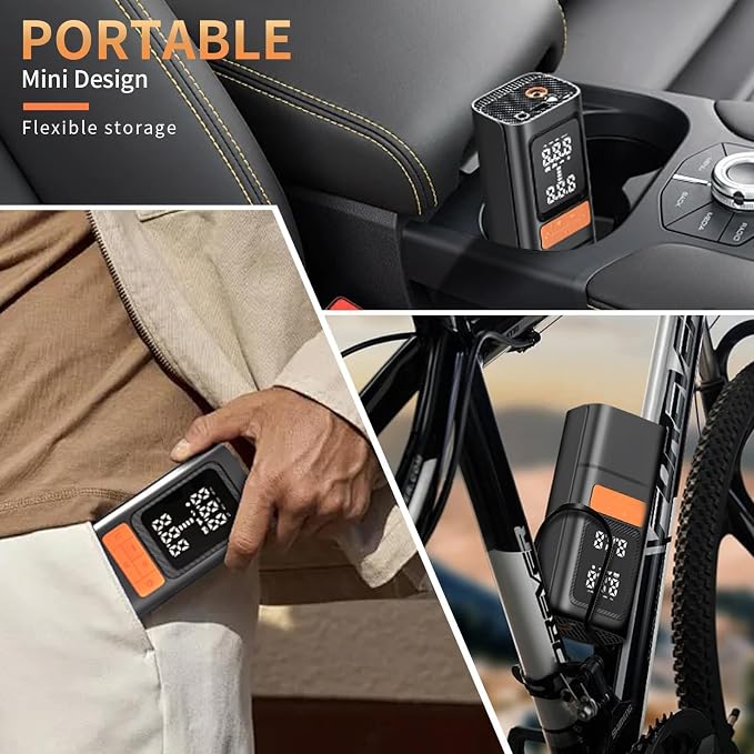 Tire Inflator, 150PSI Portable Air Compressor - Image 4