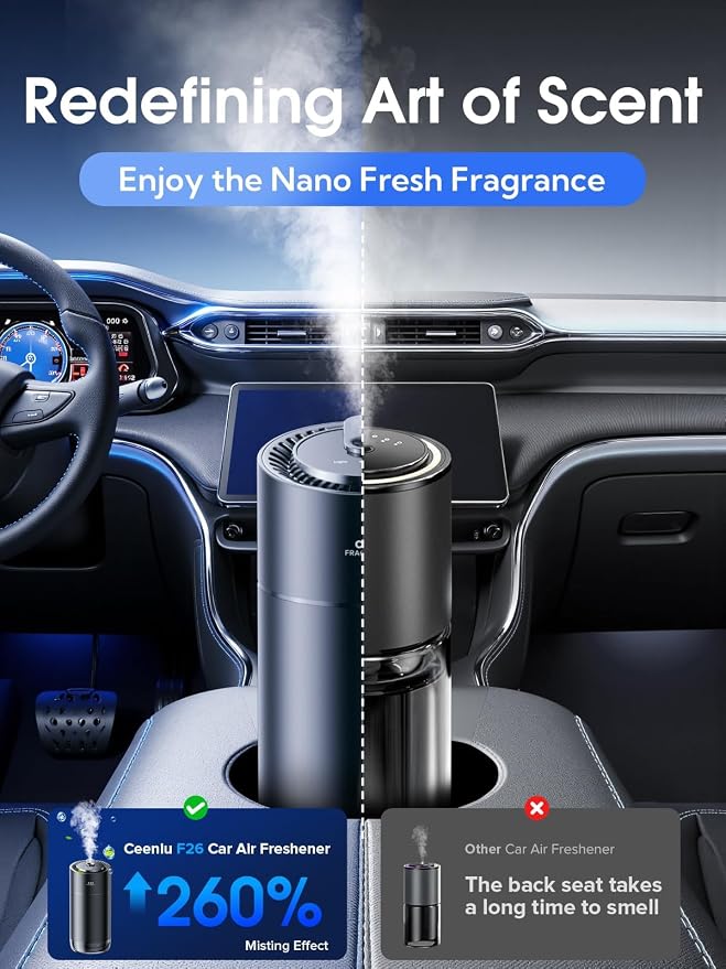Ceeniu Smart Car Air Fresheners, New smell experience by Ultrasonic mist - Image 4