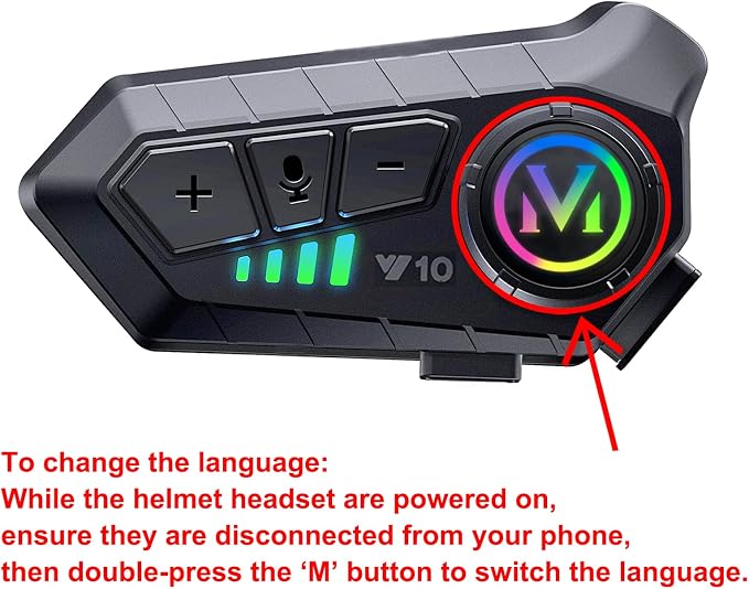 FEYA Motorcycle Helmet Speakers High Battery Life Helmet Headphone IPX6 - Image 9