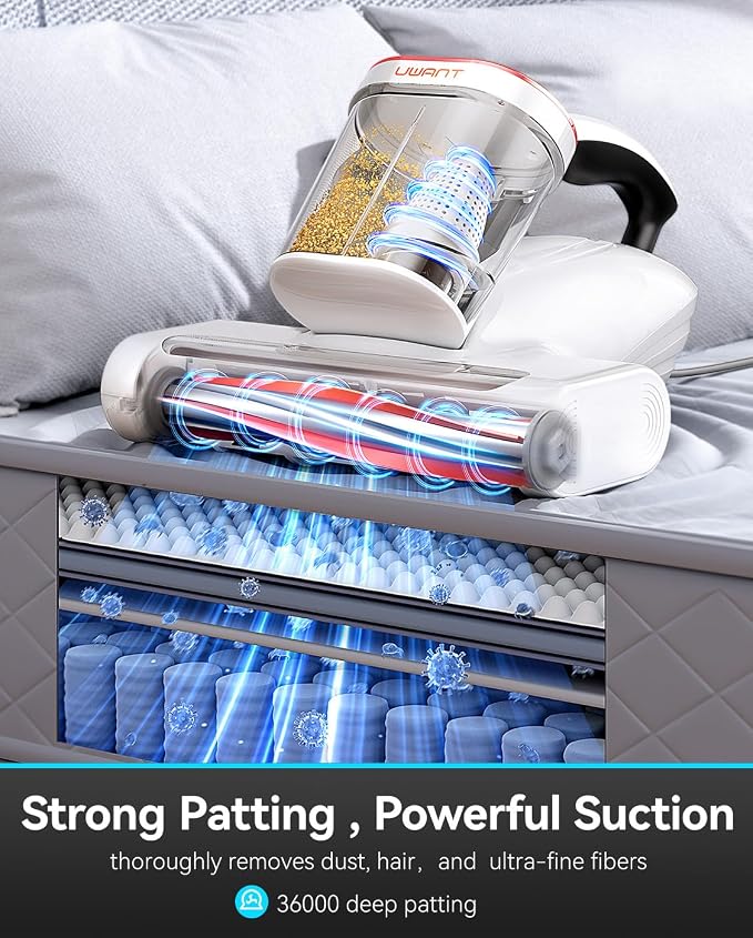 uwant Mattress Vacuum 450W 16Kpa 36000RPM/MIN Bed Vacuum - Image 2
