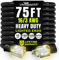 75ft Outdoor/Indoor Extension Cord 16/3 Gauge Heavy Duty 3 Prong SJTW, by LifeSupplyUSA