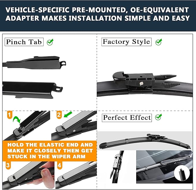 AUTOBOO 28"+28" Windshield Wipers - Image 3