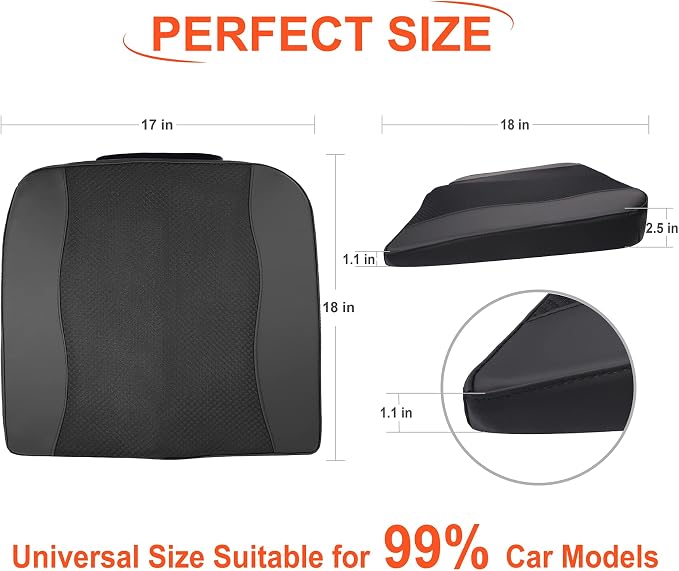 Car Seat Cushion, Comfort Memory Foam Car Cushions - Image 7