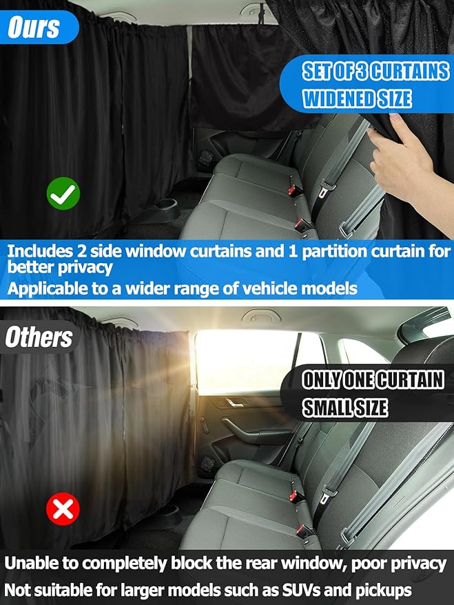 Set of 3 Car Window Shades - Image 2