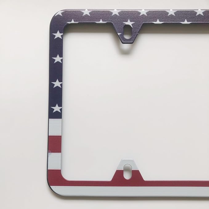 License Plate Frames, 2 Packs Front Rear Car Tags, Aluminum Alloy License Plate - Image 5